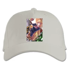 Baseball cap with Print Food Wars Shokugeki No Soma Nakiri Erina Hero - white
