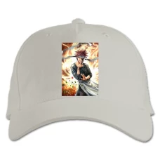 Baseball cap with Print Food Wars Shokugeki No Soma Hero Soma - white