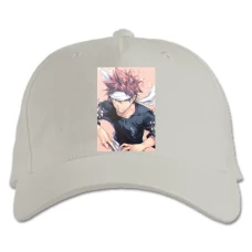 Baseball cap with Print Food Wars Shokugeki No Soma Yukihira - white