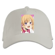 Baseball cap with Print Food Wars Shokugeki No Soma Girl - white