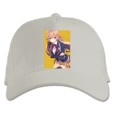 Baseball cap with Print Food Wars Shokugeki No Soma Hero Girl - white