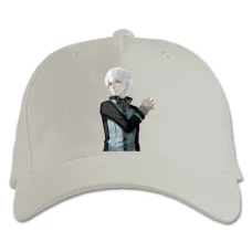 Baseball cap with Print Tokyo Ghoul Boy - white