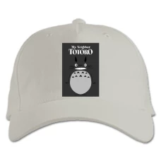 Baseball cap with Print Tonari No Totoro Grey Print - white