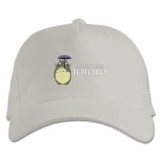 Baseball cap with Print Tonari No Totoro Logo - white