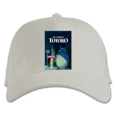 Baseball cap with Print Tonari No Totoro Main Theme - white