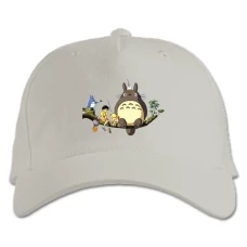 Baseball cap with Print Tonari No Totoro Main Heroes - white