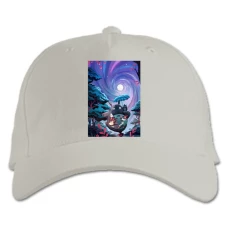 Baseball cap with Print Tonari No Totoro Art Edition - white