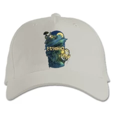 Baseball cap with Print Tonari No Totoro Theme Print - white