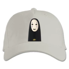 Baseball cap with Print Sen To Chihiro No Kamikakushi No Face Kaonashi - white