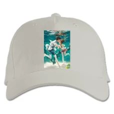 Baseball cap with Print Sen To Chihiro No Kamikakushi Love - white
