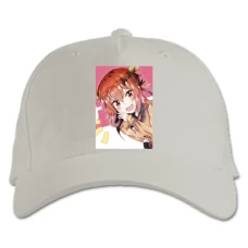 Baseball cap with Print Gabriel Dropout Smiling Satanichia - white