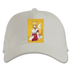 Baseball cap with Print Sewayaki Kitsune No Senko-San Hero Girl - white