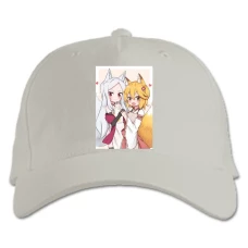 Baseball cap with Print Sewayaki Kitsune No Senko-San Girls - white