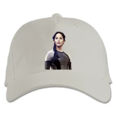 Baseball cap with Print The Hunger Games Katniss Everdeen Hero - white