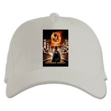 Baseball cap with Print The Hunger Games Theme - white