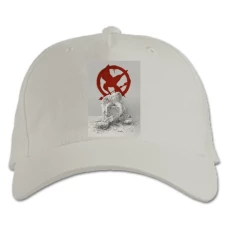 Baseball cap with Print The Hunger Games Anarchy - white