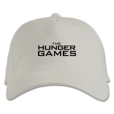 Baseball cap with Print The Hunger Games Logo - white