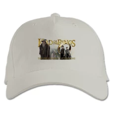 Baseball cap with Print The Lord Of The Rings Heroes Logo - white