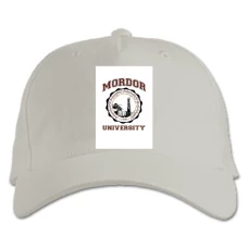 Baseball cap with Print The Lord Of The Rings Mordor University - white