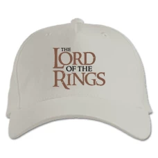 Baseball cap with Print The Lord Of The Rings Logo - white