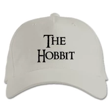 Baseball cap with Print The Hobbit Black Logo - white
