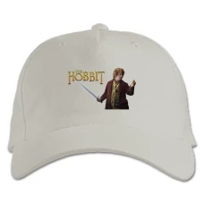 Baseball cap with Print The Hobbit Hero Logo - white