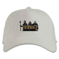 Baseball cap with Print The Hobbit Heroes Logo - white