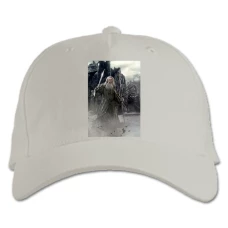 Baseball cap with Print The Hobbit Gandalf Hero - white