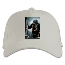 Baseball cap with Print The Hobbit Bilbo Baggins - white
