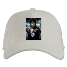 Baseball cap with Print The Hobbit Bilbo Baggins Hero - white