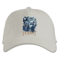 Baseball cap with Print The Hobbit Theme - white