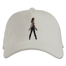 Baseball cap with Print The Terminator Sarah Connor Hero - white
