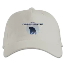 Baseball cap with Print The Terminator Print - white