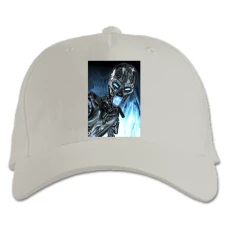 Baseball cap with Print The Terminator Robot Hero - white