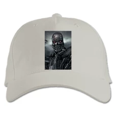 Baseball cap with Print The Terminator Hero Robot - white
