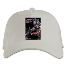 Baseball cap with Print Transformers Optimus Prime Hero - white