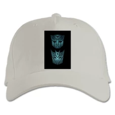 Baseball cap with Print Transformers Metal Heads - white
