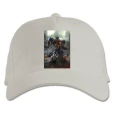 Baseball cap with Print Transformers Hero Optimus Prime - white