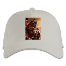 Baseball cap with Print Transformers Robot - white
