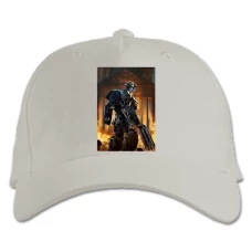 Baseball cap with Print Transformers Robot On Fire - white