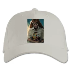 Кепка з принтом Марвел Пеппер Поттс - біла