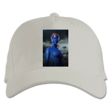 Baseball cap with Print X-Men Mystique - white