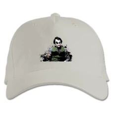 Baseball cap with Print The Dark Knight Joker Print - white