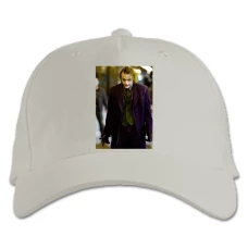 Baseball cap with Print The Dark Knight Joker Hero - white