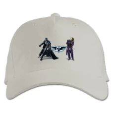 Baseball cap with Print The Dark Knight Heroes - white
