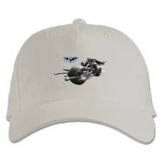 Baseball cap with Print The Dark Knight Car - white