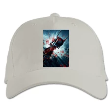 Baseball cap with Print The Dark Knight Car Print - white