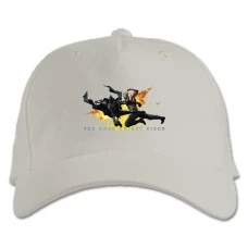 Baseball cap with Print The Dark Knight Battle - white