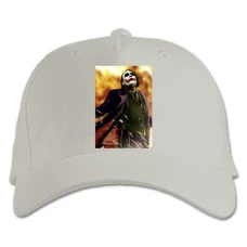 Baseball cap with Print The Dark Knight Joker Hero Print - white