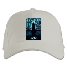 Baseball cap with Print The Dark Knight Universe - white